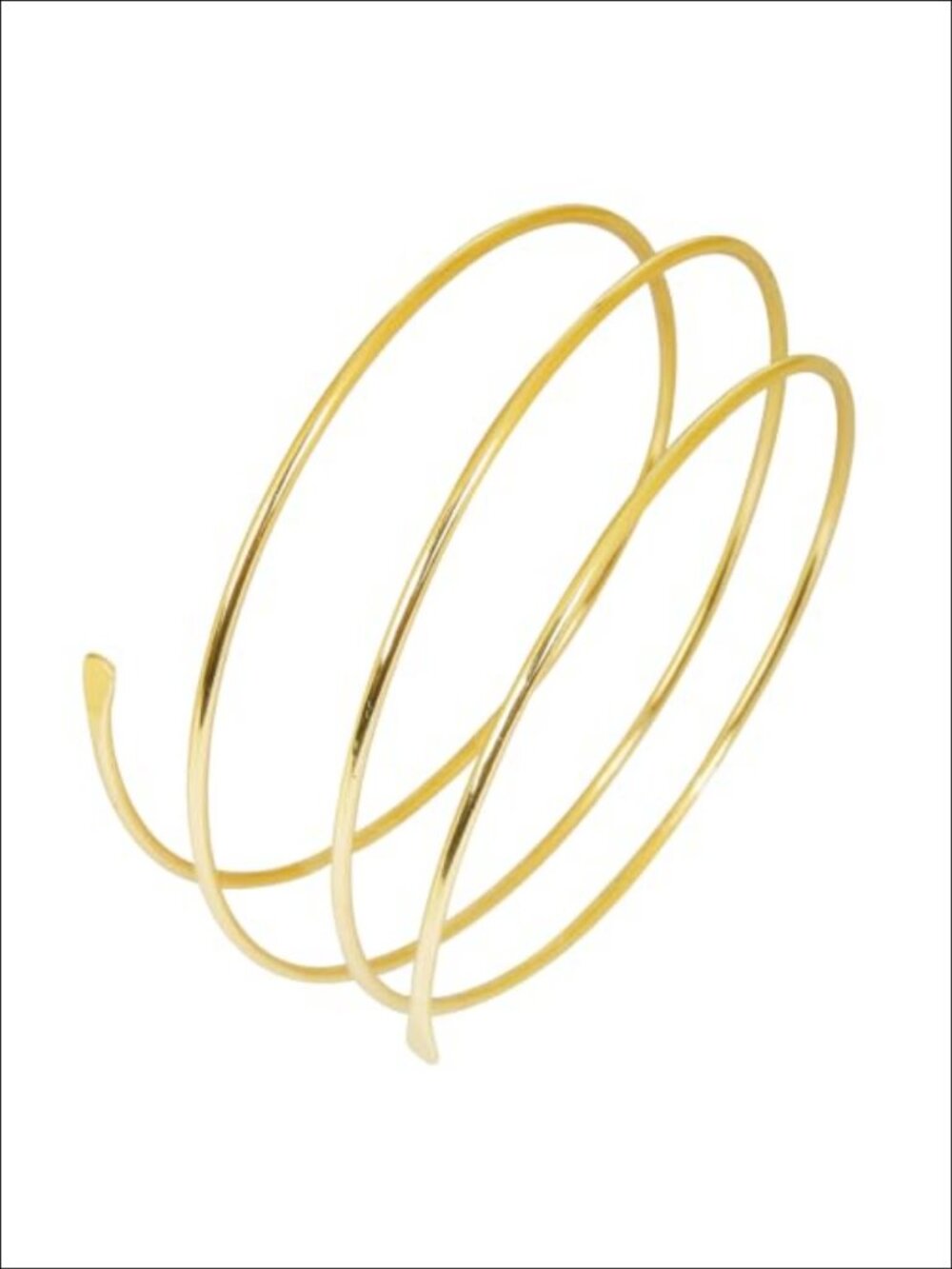 Gold Plated Adjustable Arm Cuff Bracelet Open Stackable Boho Armlet